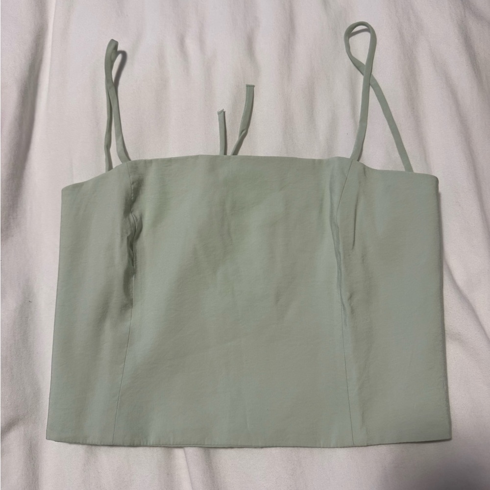 Zara Light Green Camisole Top